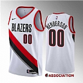 Men's Portland Trail Blazers #00 Scoot Henderson White 2023 Draft Association Edition Stitched Basketball Jersey Dzhi ,baseball caps,new era cap wholesale,wholesale hats